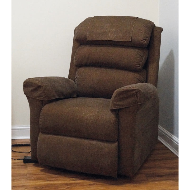 Ecclesfield Single Motor Wall Hugging Riser Recliner Chair - Brown